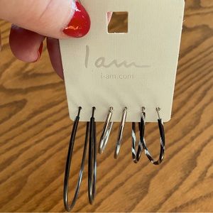I am Set of Hoop Earrings